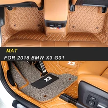 Автомобильный коврик, кожаный автомобильный коврик для пола, проволочные коврики, автомобильные коврики для ног, покрытие для интерьера для BMW X3 G01 авто