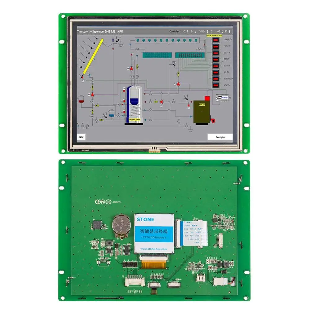 Каменный 8 0 дюймовый TFT ЖК дисплей модуль с RS232/RS485/ttl для использования