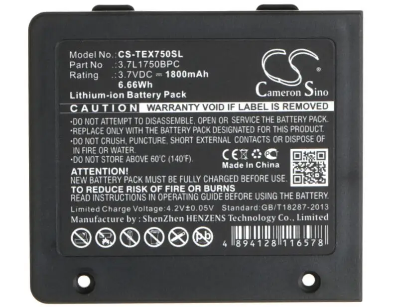 Cameron sino 1800 мАч батарея для TEXAS INSTRUMENTS TI-Nspire Navigator Беспроводная Колыбель WiFi TI-Planet 3.7L1750BPC