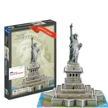 Статуя Свободы Соединенные Штаты обучения 3D Бумага DIY головоломки 3395 модель Обучающие комплекты игрушек дети мальчик подарок игрушка
