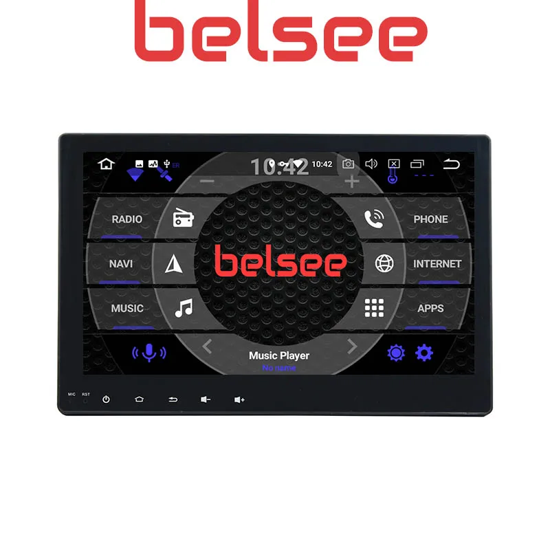 Автомобильное радио головное устройство Belsee 10 1 дюйма сенсорный экран Android 9 0 4 Гб