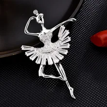 Стиль, балетная брошь для девочек высшего класса, Женский деликатный корсаж, корейский стиль, аксессуары для одежды, элегантные большие булавки