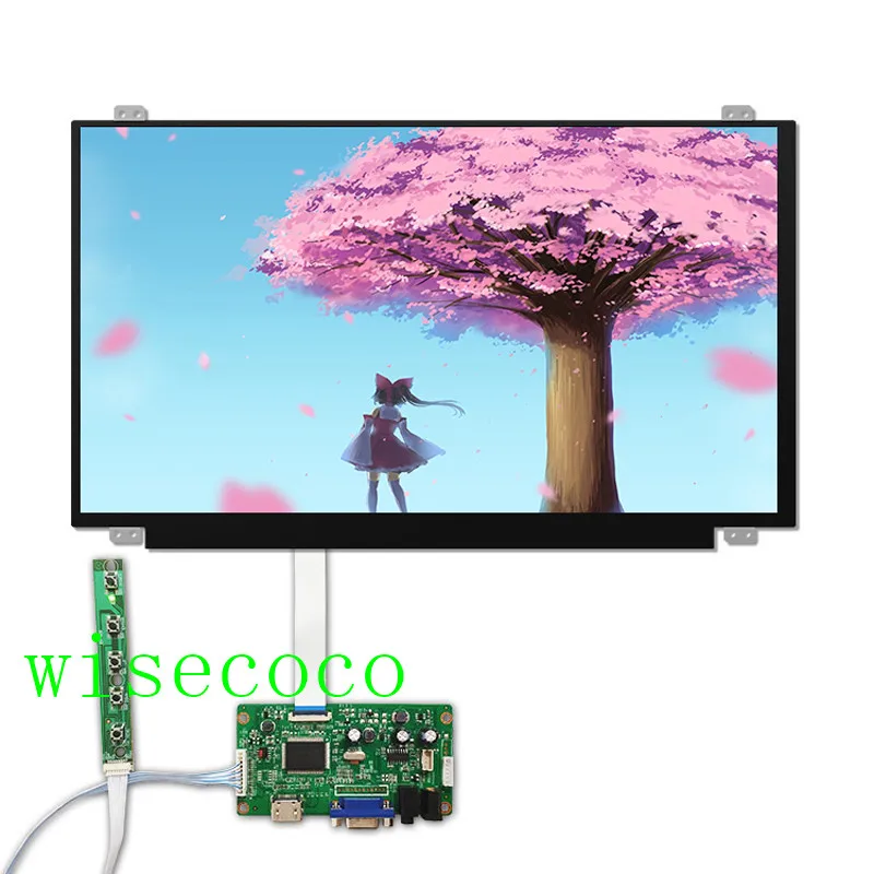 15," 1920X1080 N156HGA-EAB панель экран EDP ЖК светодиодный контроллер 30pin HDMI VGA - Цвет: full kit
