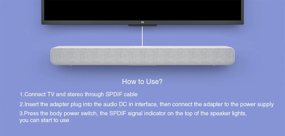 Xiaomi Беспроводная ТВ bluetooth-колонка спикер стильная ткань звуковая панель Поддержка Bluetooth воспроизведение оптический SPDIF AUX IN для дома