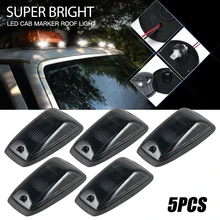 Bevinsee LED Car Cab Roof Marker Lights For Trucks SUVs Black Smoked Lens Clearance Marker LED Roof Lamps Dome Lights