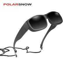POLARSNOW TR90, поляризационные, подходят для солнцезащитных очков, которые носят очки, UV400, линзы, Прямоугольная оправа, винтажные очки,, для вождения
