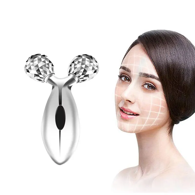 3D Roller Micro Current Beauty Massager Face Firming Eyes Caring Body Slimming & Shaping Portable Face Lift Tool  Beauty Care