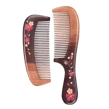 

2 Pcs Stereoscopic Relief Carving Creative Hair Comb for Girl