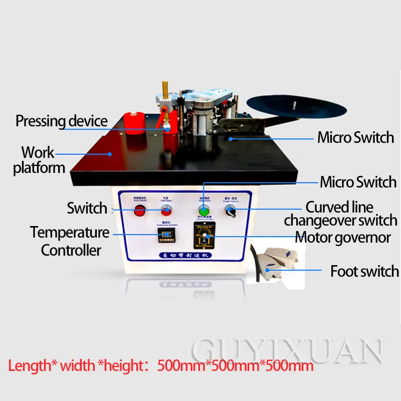 Small Sheet Edge Banding Machine Woodworking