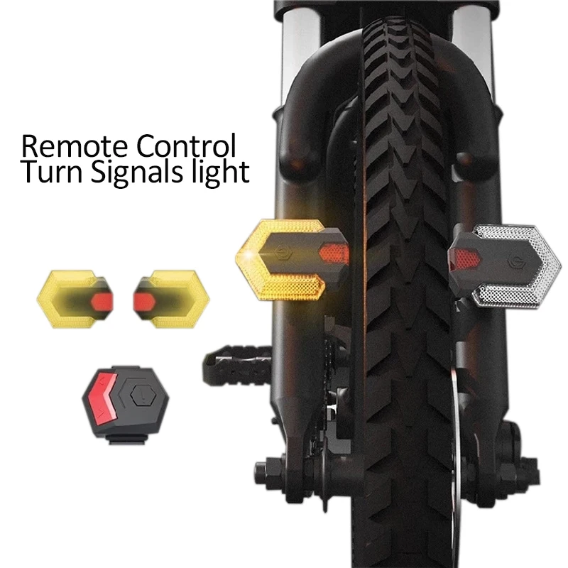 

Bike Trun Signals Light Smart Wireless Remote Control Front and Rear Light Scooter Cycling Safety Warning LED Tail Lights