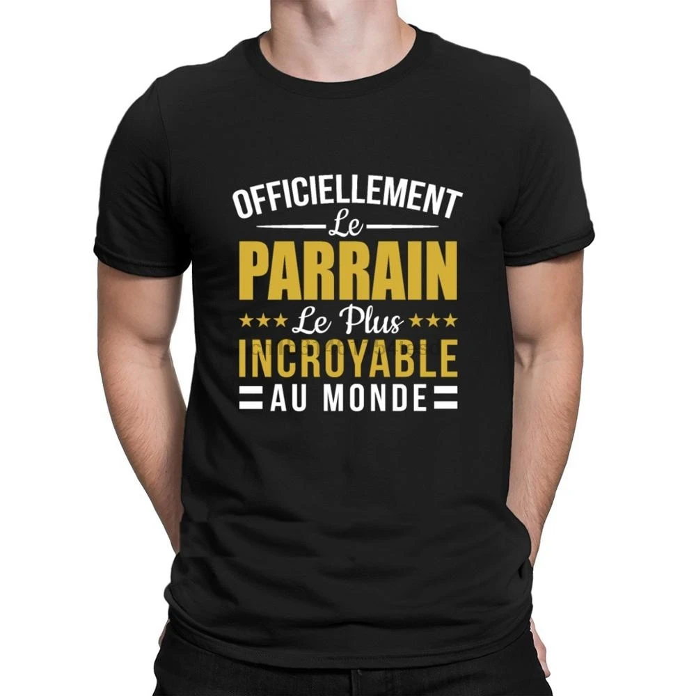 Футболка Parrain Le Incroyable семейные топы сезон весна-осень футболка на заказ Новое