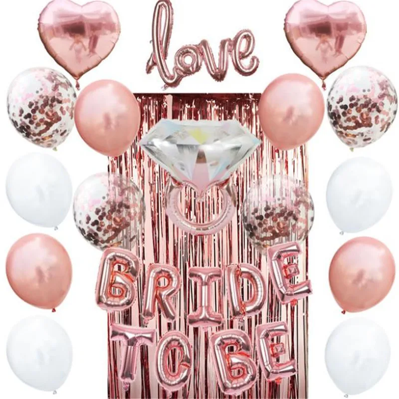 1*2m Rose Gold Party Decoration Shimmering Foil Fringe Tinsel Door Curtain Wedding Birthday Photo Backdrop Supplies | Дом и сад