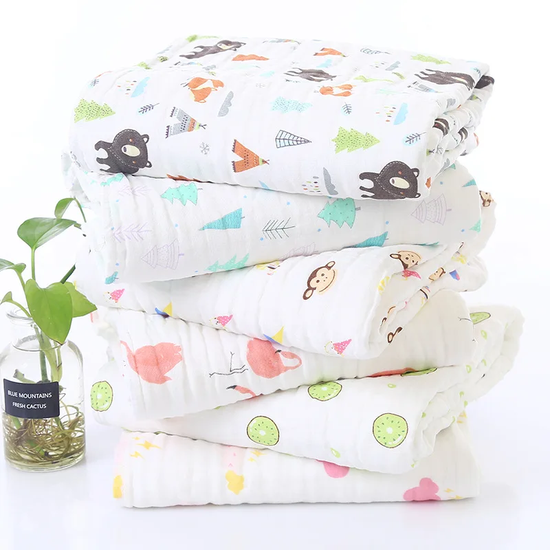 

Baby Swaddle Six Layers of Bubble Gauze High Density Baby Blanket Children Absorbent Towel Cotton Newborn Blanket Muslin Diaper
