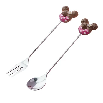 

Dessert Coffee Stir Scoop Stainless Steel Small Scoop Personality European Small Luxurious Coffee Spoon Marc Glass Single