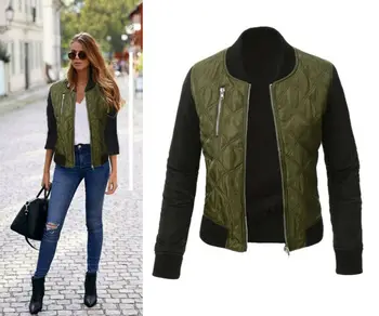 

Oversize New Women Ladies Lapel Motor Jacket Coat Zip Biker Short Punk Cropped Tops Thick Winter Coat