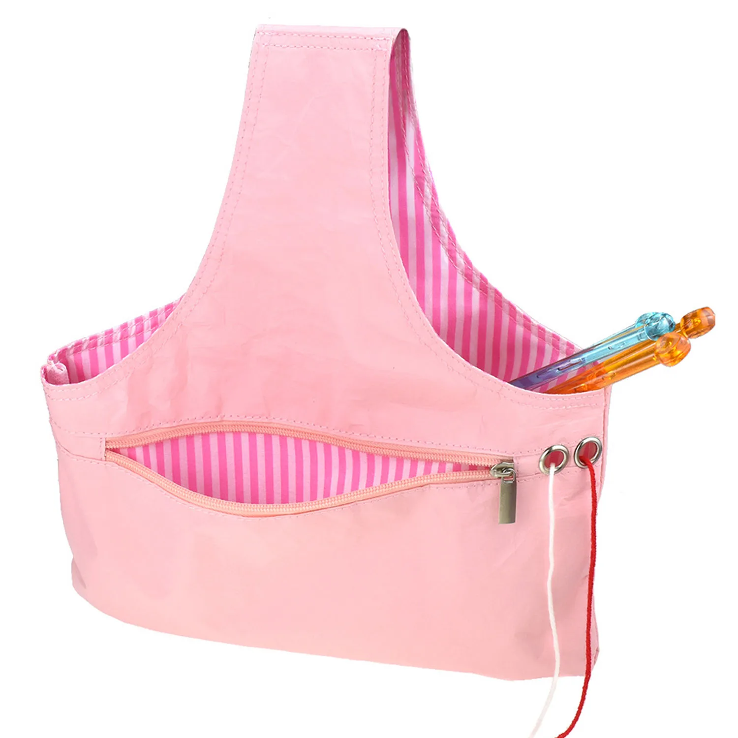 

Yarn Storage Bag Knitting Wrist Bag Handbag Tote for DIY Supplies Wool Storage Crochet Holder Needles Sewing Tool Organizer