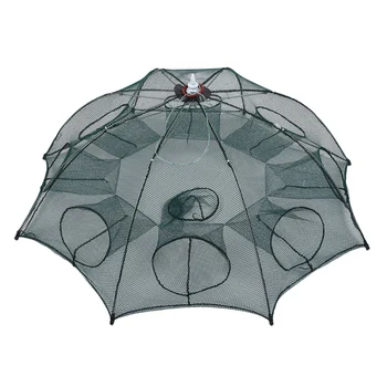 

Portable Foldable Automatic Fishing Net Landing Net Trap Cast Dip Cage Fish Shrimp Trap Fish Net Minnow Crayfish Crab Baits Cast