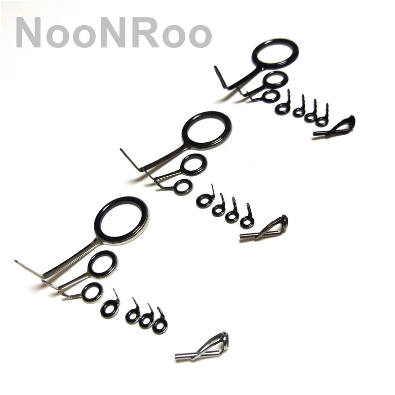 NooNRoo TROUT rod Ultra light Fishing Rod Guide Set Stainless Steel