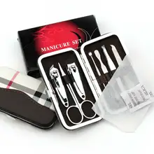 Paston плед Уход за ногтями Набор: Ушная ложка, пинцет, кусачки для ногтей, ножницы из нержавеющей стали 086C