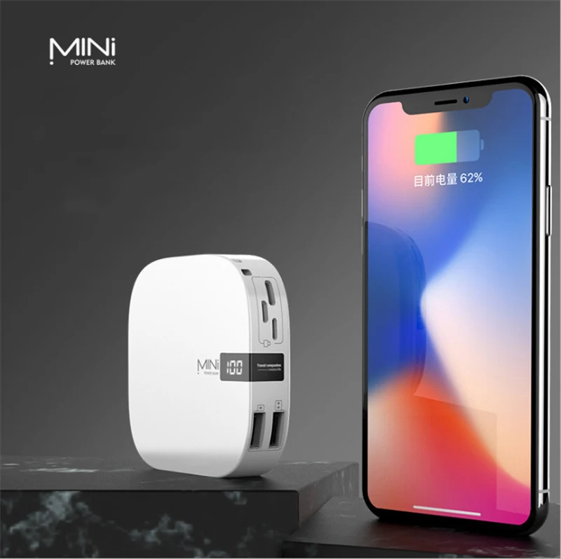 Mini Power Bank 10000mAh Portable Charger External Battery Pack Powerbank 10000 for iPhone Samsung Huawei Xiaomi Mini Poverbank best powerbanks