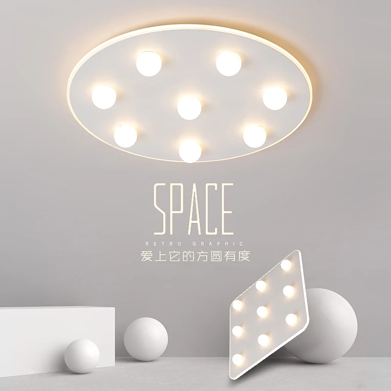 

Master bedroom light lighting creative network red bedroom led ceiling lamp simple modern living room lamp Ceiling light