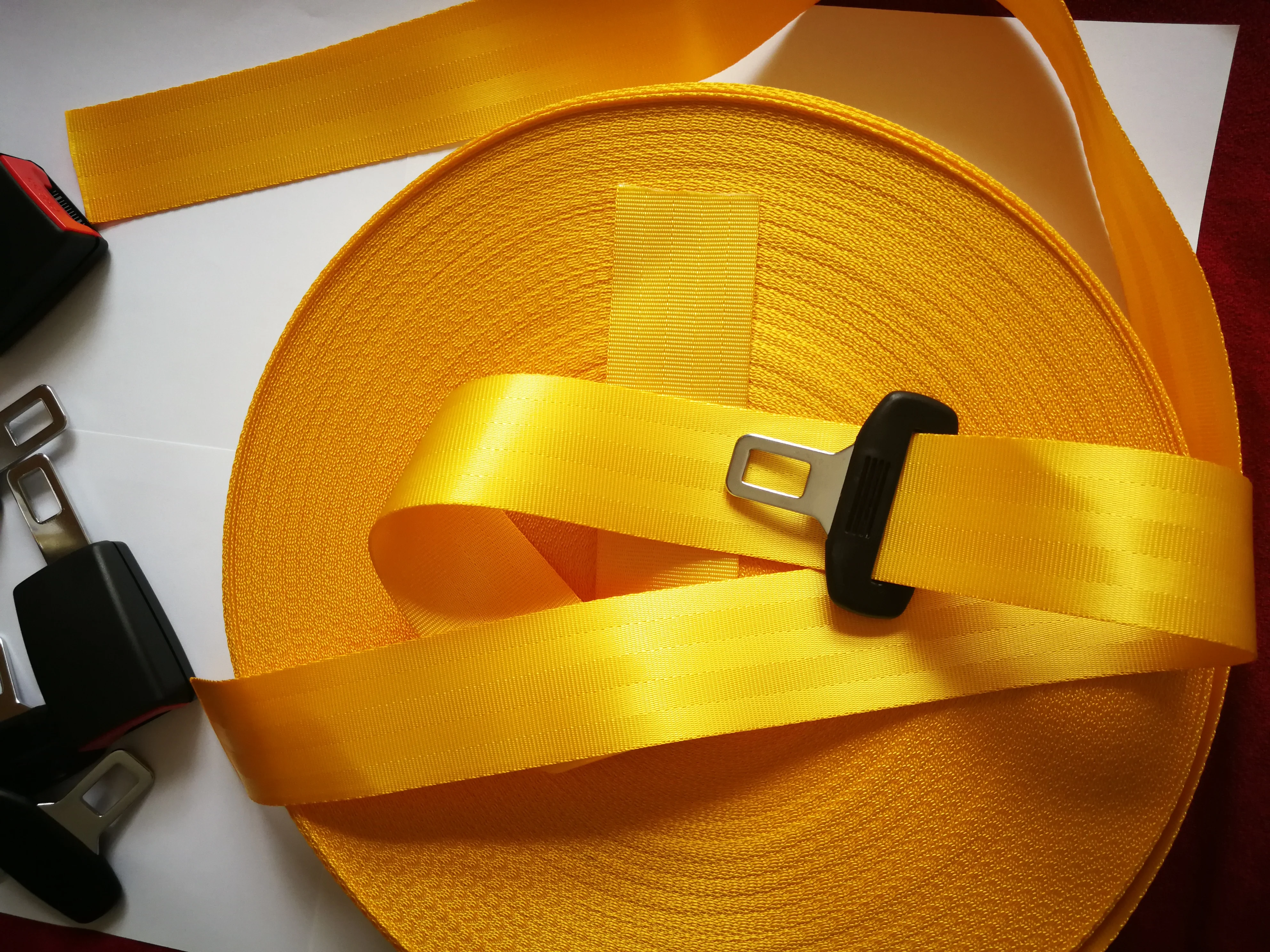 

1M car modified seat belt webbing 3C standard certified DIY Backpack Pet Belt Crafts Material child safety belt car accessories