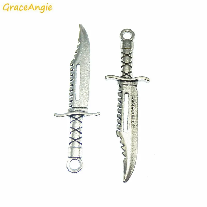 12 шт. подвески в форме кинжала из сплава|pendants jewelry making|jewelry necklace pendantscharm pendant |