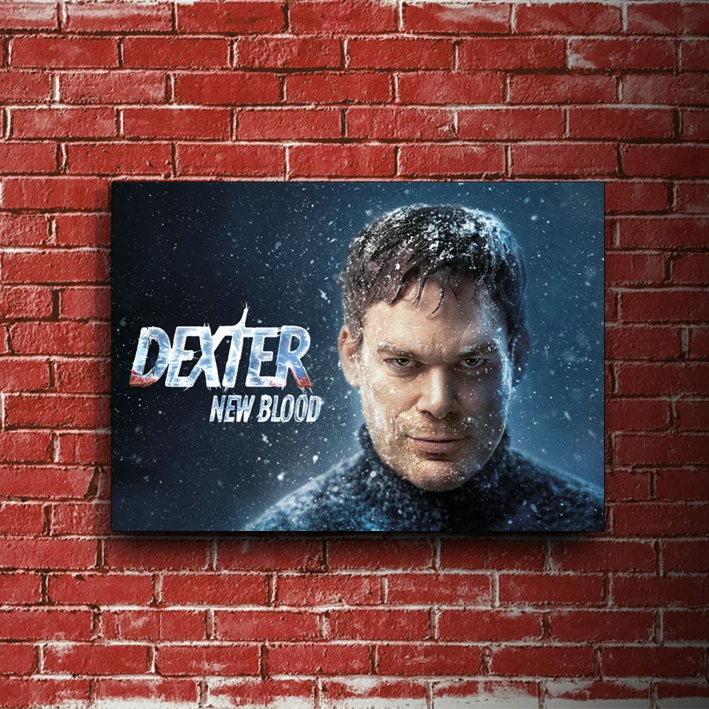 

Декстер: Новый Свиток крови Художественная печать кино плакат на холсте Живопись Декор без рамы декоративный гобелен дизайн