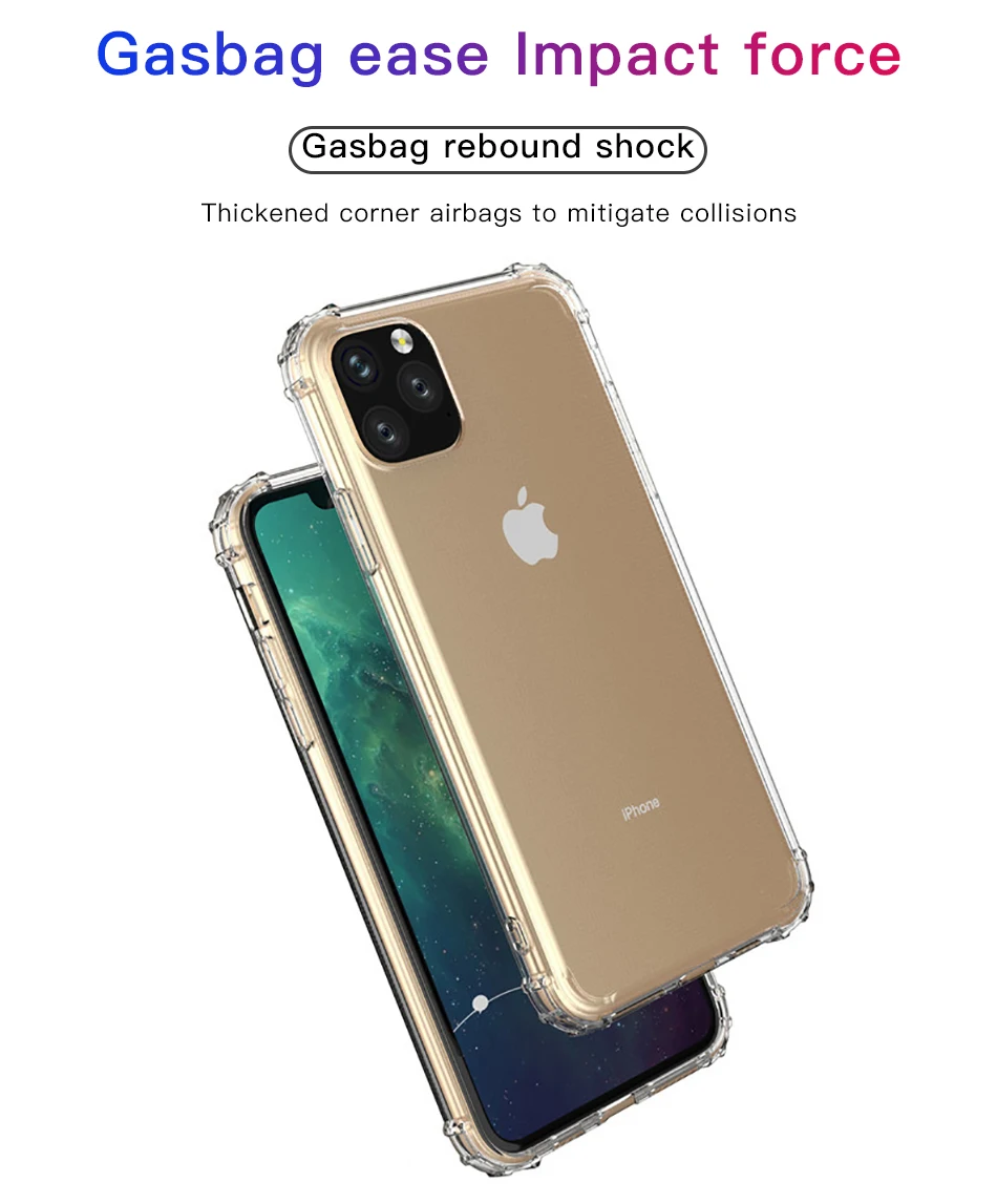 !ACCEZZ For iPhone 11 Case 2019 For iphone 11 Pro Max New Soft Cases Transparent Protection Back Cover Mobile Phone Shell Coque (3)