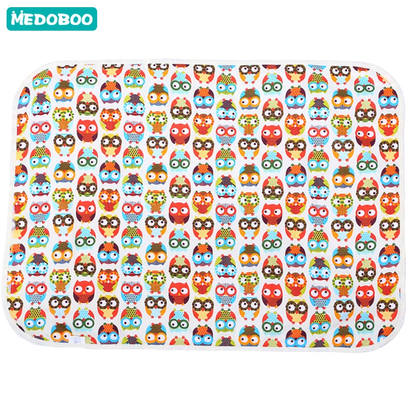 Medoboo 60*80 см хлопковый детский коврик для смены подгузника коврик 3 слоя водонепроницаемый детский мочеприемник для новорожденных меняющая станция матрас лист крышка