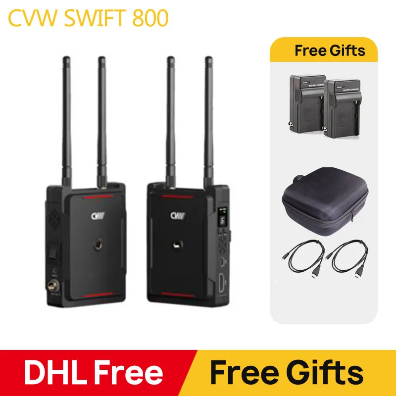 

CVW SWIFT 800 800ft Wireless Video Transmission System HDMI HD image Wireless Transmitter Receiver Support smartphone Monitor