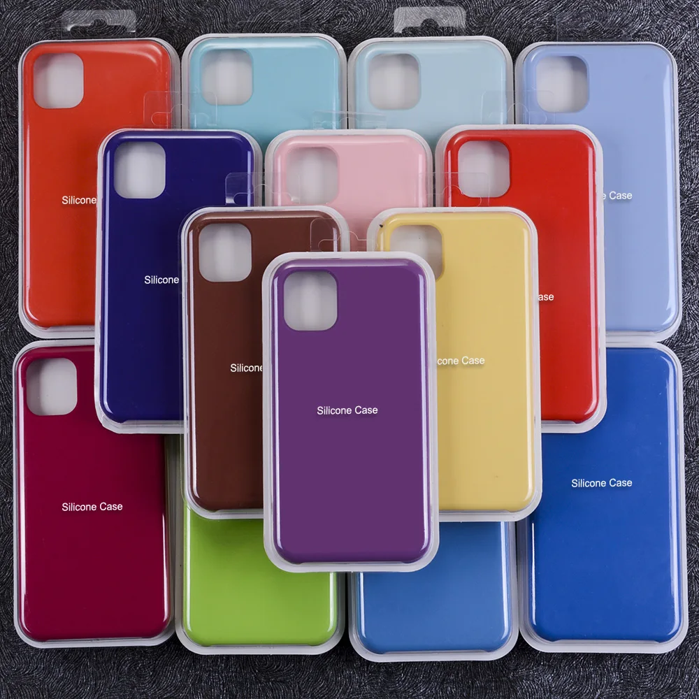 

Luxury Original Official Silicone Case for iPhone11 Pro MAX Silicone Case for iPhone 11 Pro for Apple Case Logo Cover
