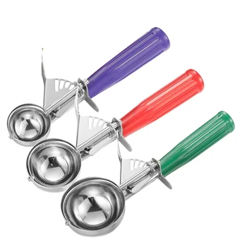

Cookie Scoop Set, Ice Cream Scoop Set, Ice Cream Scoops Trigger Include Large Medium Small Size Cookie Scoop 3 PCS