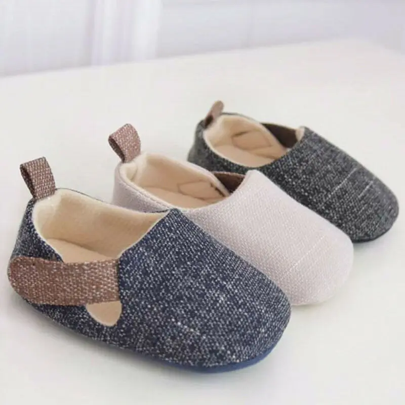 Autumn Winter Infant Toddler Baby Boy Crib Shoes Soft Sole Sneaker 0-18 Months