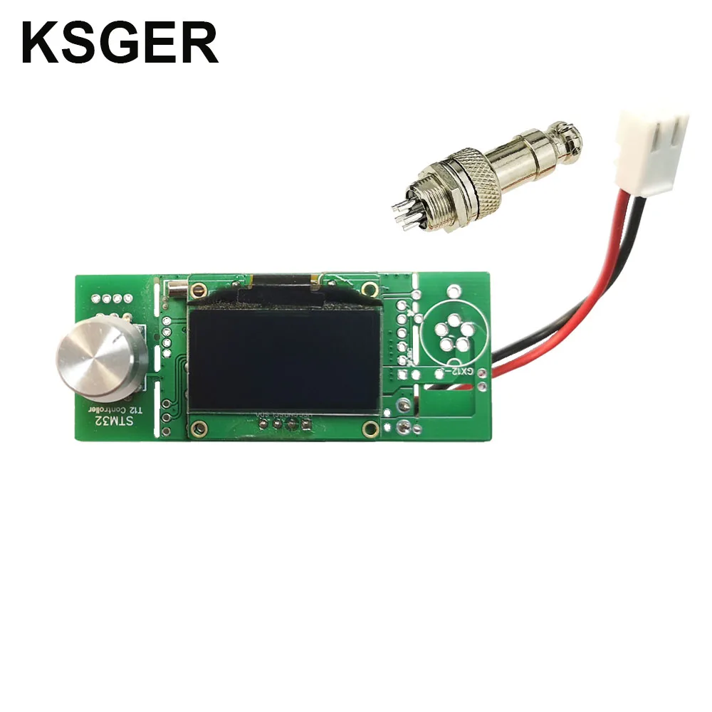 rework station KSGER V2.1S Digital STM32 OLED 1.3 Size Screen T12 Temperature Battery Controller 5 Core Silicone Wire 9501 Soldering Handle Set electric soldering iron Welding Equipment