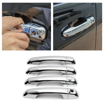 

8Pcs Car Silver Exterior Door Handle Cover Trim for Toyota 4Runner 2017-2019 Car Accessories