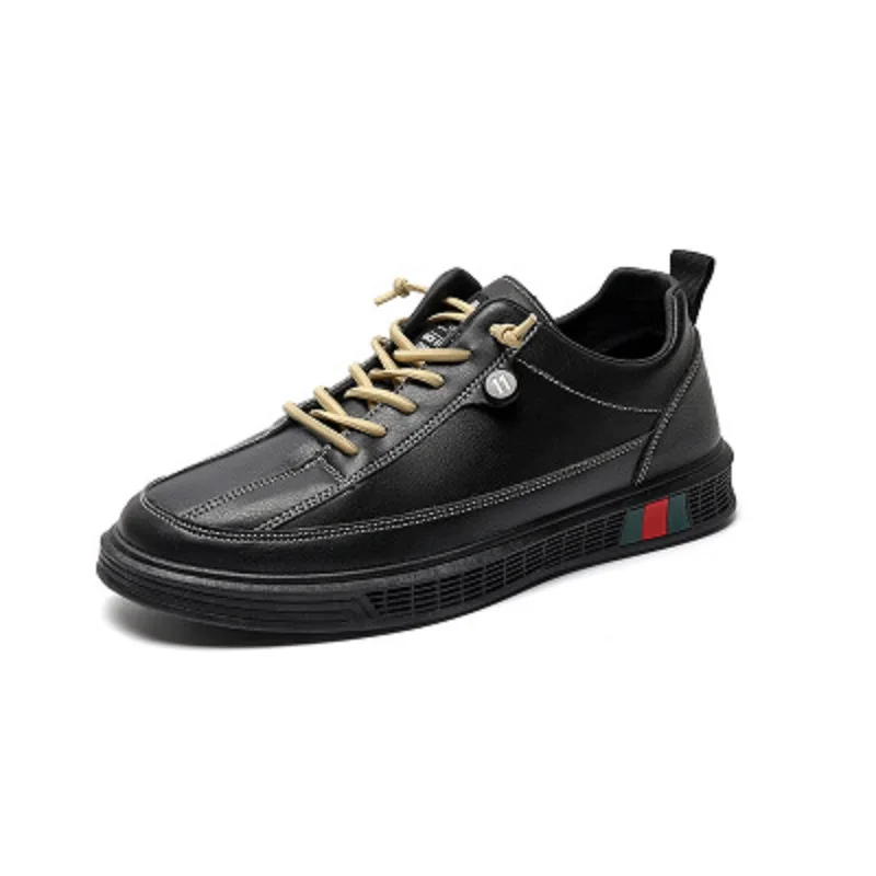 

My-Love Men Fashion Hard-Wearing Casual Leather Loafer Shoes Men Soft Comfortable Driving Shoes Men Breathable Light Sneakers