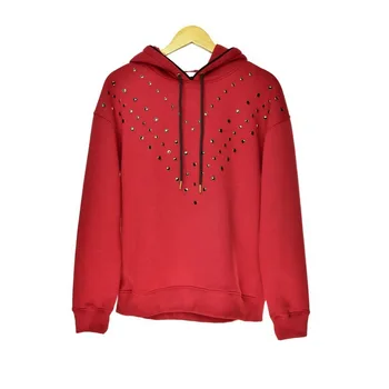 

18 Rivet Hot Drilling Drawstring Lian Hat Sweater Coat Female T11516h 83175
