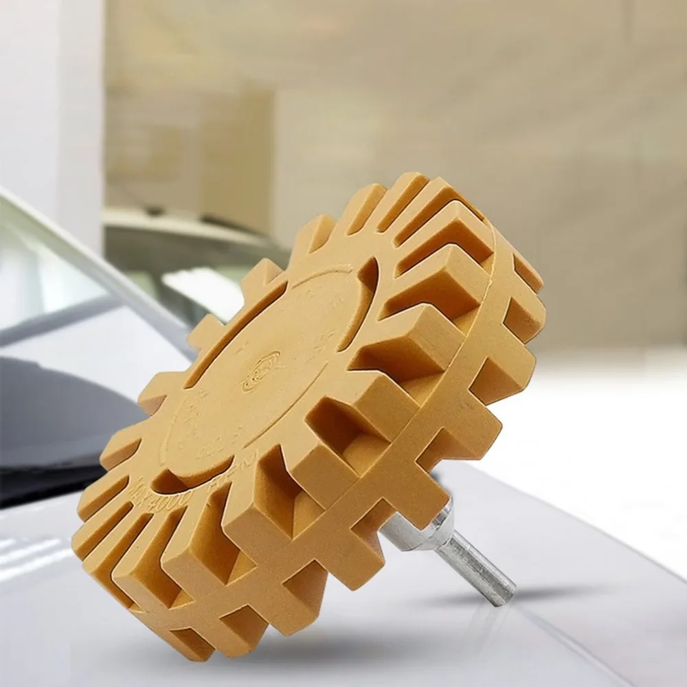 4 дюйма Универсальный Резиновый Ластик колесо для удаления клея автомобиля стикер Авто Ремонт краски инструмент резиновый ластик колеса