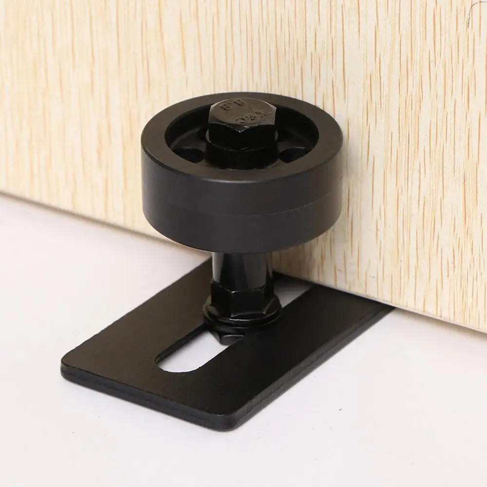

Stable Adjustable Accessories Roller Fixing Floor Guide Barn Door Sliding With Screws Low Noise Hardware Flush Button Home
