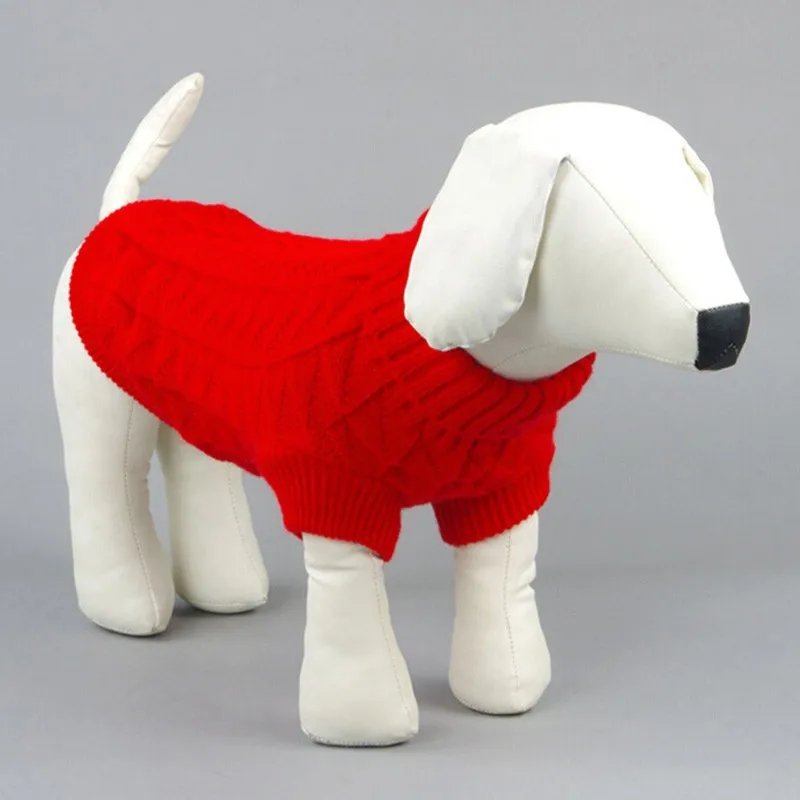 Собака зимняя одежда для щенков чихуахуа, собак Зимнее пальто Pet шерстяной свитер вязаная одежда Костюмы для собак Roupas Para Cachorro
