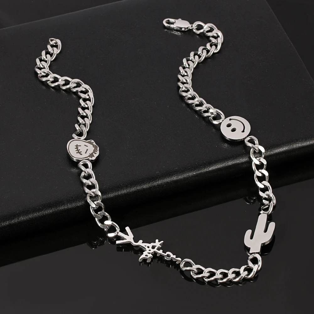 Wind Quenched Stainless Steel Necklace 