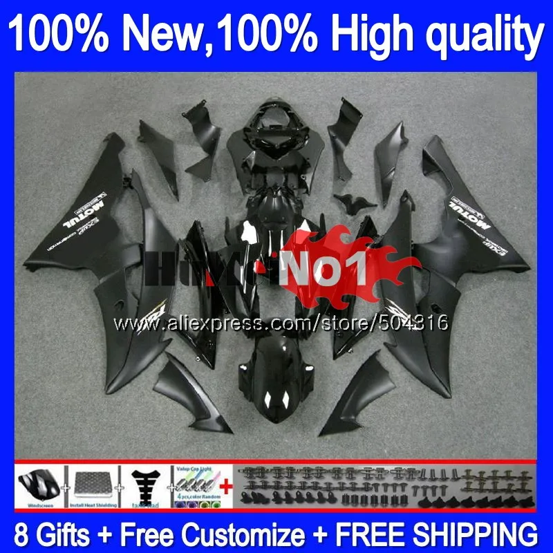 YZF-R6 для YAMAHA YZF R6 YZF-600 YZF 600 R 6 43MC. 8 Stock черный YZF600 YZFR6 2008 2013 08 13, 14, 15, 16 лет обтекатели - Цвет: No. 1