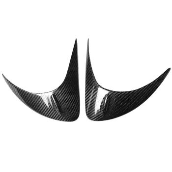 

1pair Black Sticker Headlight Front Eyebrow Car Exterior Trim Cover Styling Strong Tape Carbon Fiber For Subaru BRZ 2012-2016