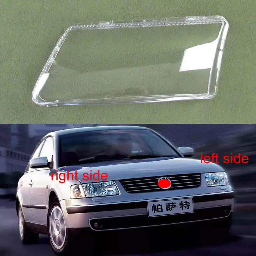 Для Volkswagen VW Passat B5 1996 2010 передние фары чехол прозрачный ПК абажур фар основа Стекло