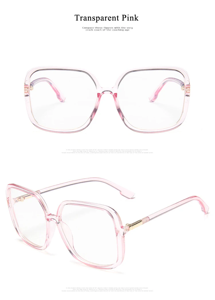 Модные прозрачные женские очки Роскошные негабаритные квадратные очки женские прозрачные очки для чтения оптические очки