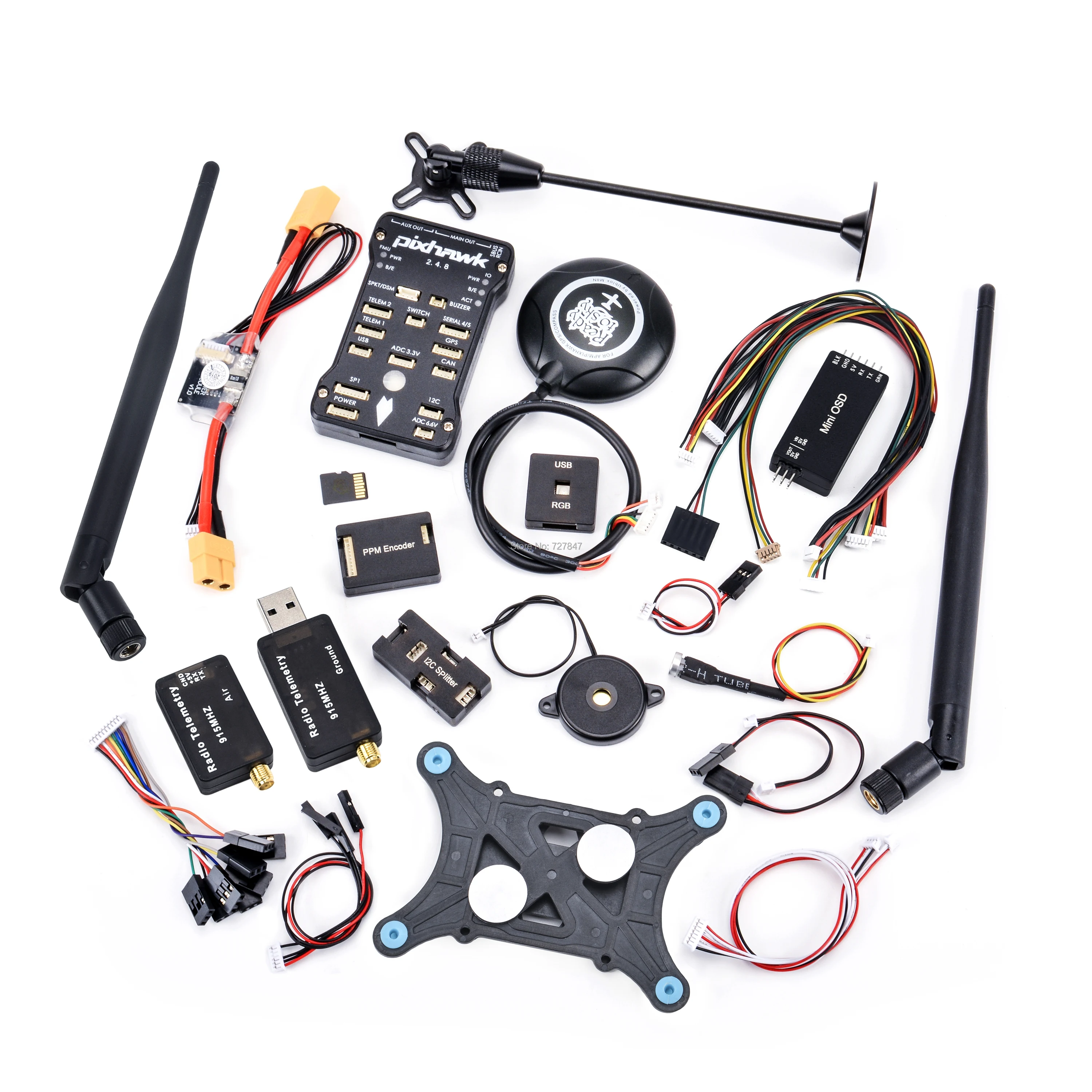 Комплект рамок для квадрокоптера F450 450 мм PIX Pixhawk 2.4.8 плата контроллера M8N GPS 433 МГц