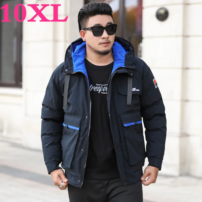 

plus size 10XL 9XL Brand new winter jacket for men, windproof quality quilted cotton coat, soft and thick brand clothing Parkas
