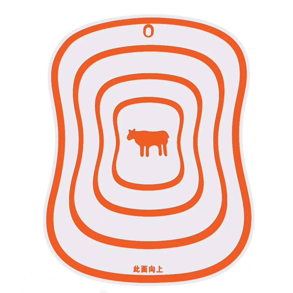 orange Flexible Transparent Kitchen Chopping Blocks Tool Cutting Board Kitchen PP Cutting Boards Classification Chopping Board - Цвет: orange