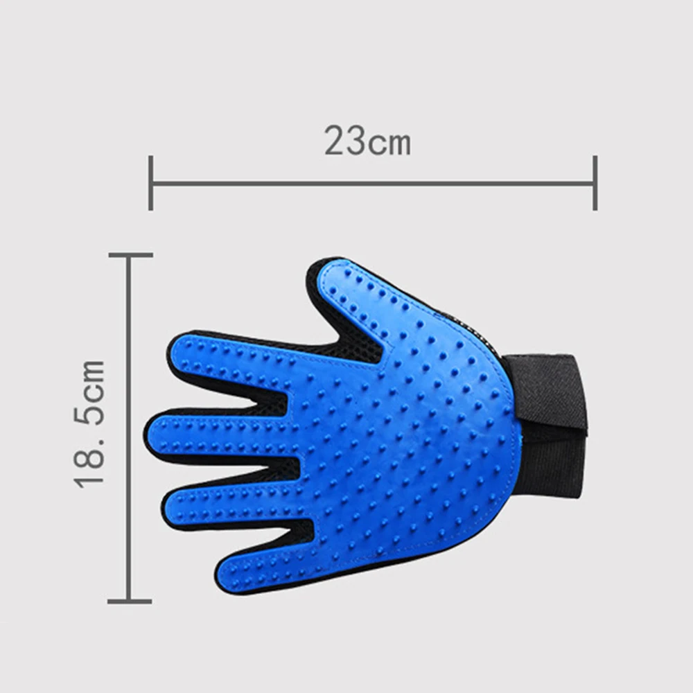 Pet Dog Cat Grooming Cleaning Brush Gloves Effective Deshedding Back Massage Animal Bathing Hair Removal Gloves Dog Combs (2)